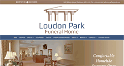 Desktop Screenshot of loudonparkfuneralhome.com